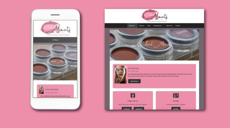 Farbige Momente im Internet