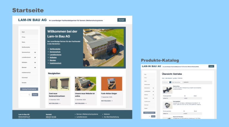 Unterstützung für Lam-In Bau AG